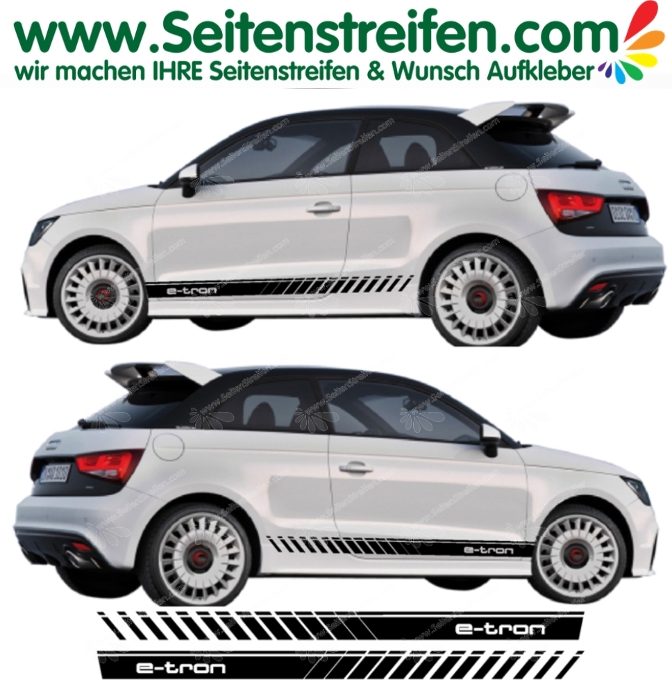 Audi A1 - e-tron - Side Stripes Graphics Decals Sticker Kit - item number: 5159