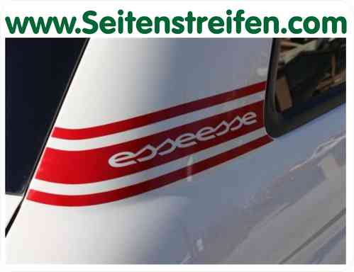 Fiat 500 Abarth esseesse Seite / Heck C-Säule Aufkleber - Art.Nr.: 5136