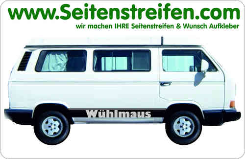 VW Bus Seitenstreifen Set Sonderanfertigung Art. Nr.: 9817