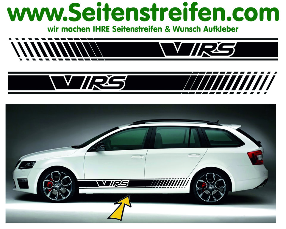 Skoda Octavia - for Combi and Limo all models till today - VRS / RS - Decals Sticker Kit - N° 5254