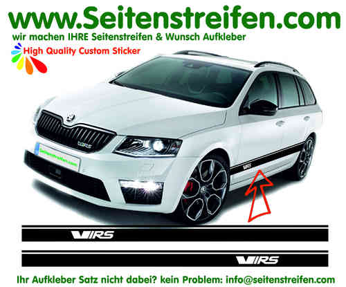 Skoda Rapid Spaceback - for Combi and Limo - VRS / RS - Graphics Decals Sticker Kit - N° 6252