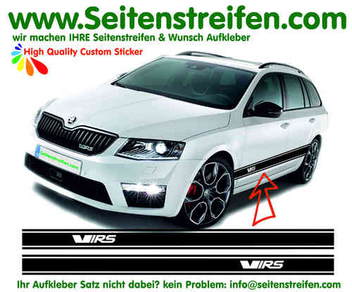 Skoda Rapid Spaceback - for Combi and Limo - VRS / RS - Graphics Decals Sticker Kit - N° 6253