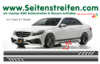 Mercedes Benz E Klasse  Limousine Edition 1 Seitenstreifen Dekor Aufkleber Set Nr: 9864