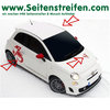 3x Fiat 500 ABARTH skorpion Links Rechts & Haube Aufkleber Dekor Set Art.Nr 7869