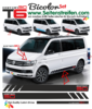 VW BUS T4 T5 T6 Edition 30 Seitenstreifen Aufkleber Dekor Bicolor Set 2016 - Art. Nr.: 9470