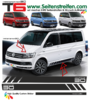 VW BUS T5 T6 Transporter 30 Edition Seitenstreifen Aufkleber Komplett Set - Art.Nr.: 9685