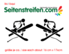 2x Ski Skifahrer Aufkleber Dekor Sticker  Art:Nr: M122