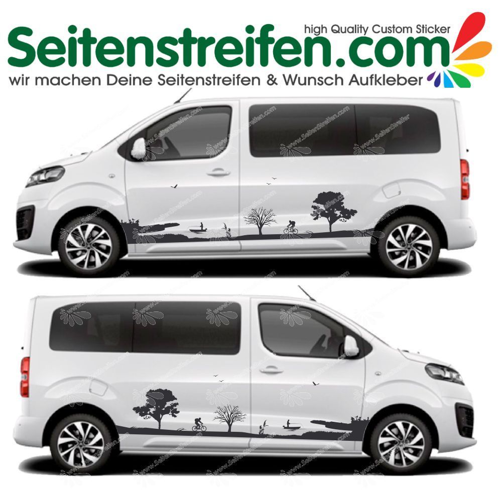 Citroën Spacetourer - nature scenery fishing MTB panorama - Decals Sticker Kit - N° U5002