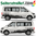 VW BUS T4 T5 T6 - Montagne Foresta 2D set in 2 colori adesivi laterali adesive auto sticker - 5145