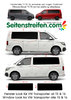 VW BUS T5 Transporter - Fenster Grafik Aufkleber Dekor Sticker Set Nr. 4431