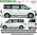 VW Bus T5 T6  Edition Seitenstreifen Aufkleber Dekor Komplett Set - Art. Nr.: 1771