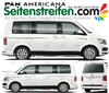 VW BUS T5 T6  PanAmericana Seitenstreifen Aufkleber Dekor  Komplett Set - Art.Nr.: 8788
