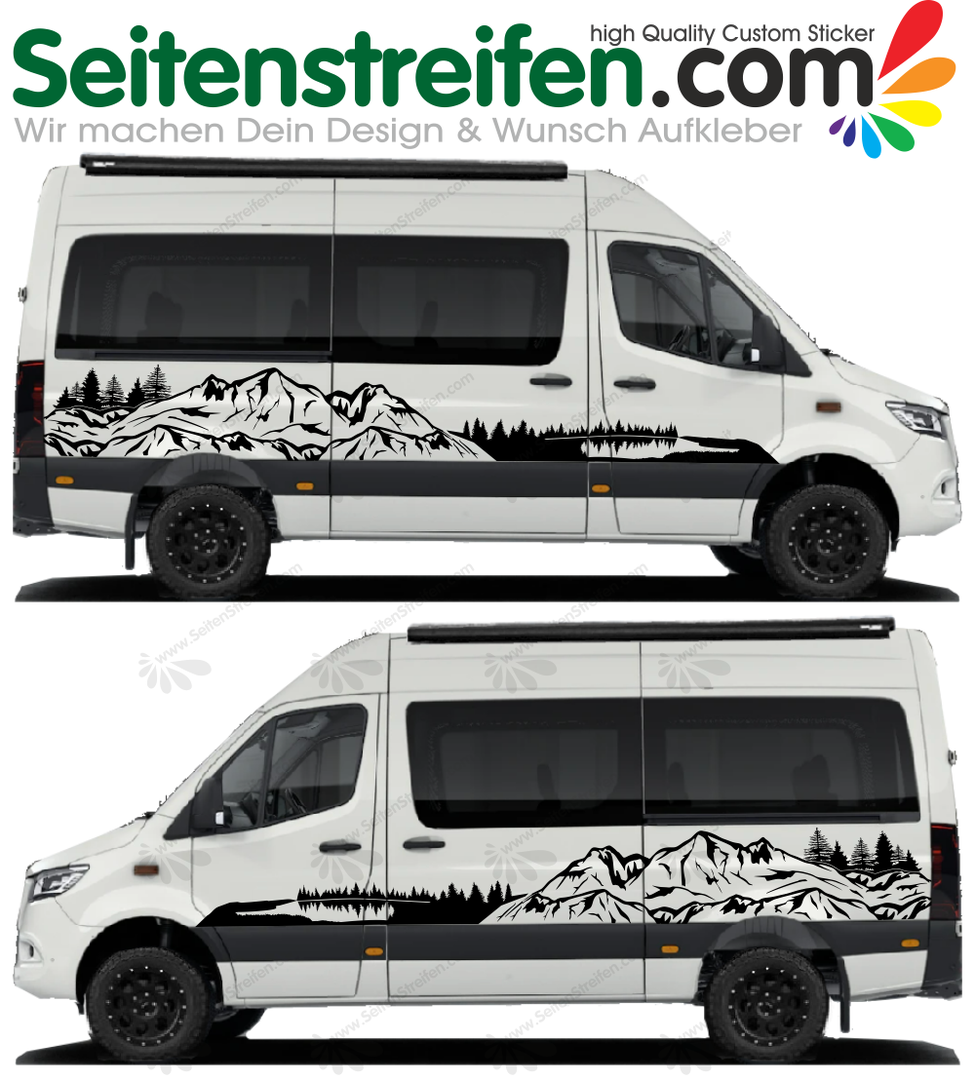 Mercedes Sprinter Black Forest Schwarzwald Panorama Aufkleber Dekor Sticker - MB4451