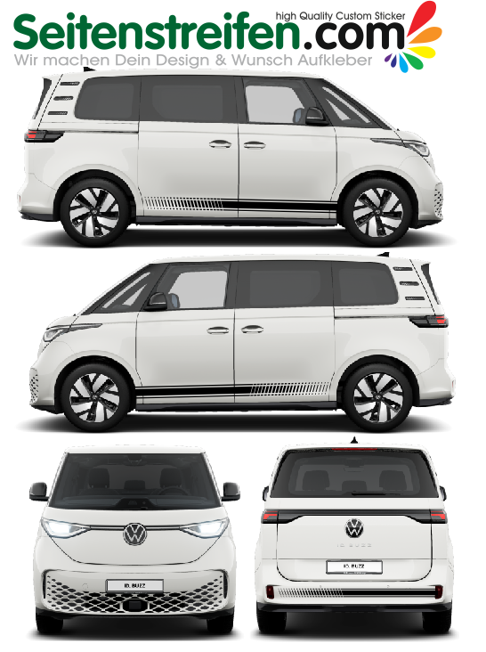 VW ID Buzz / Buzz Cargo - EVO - adesivi strisce laterali adesive auto sticker