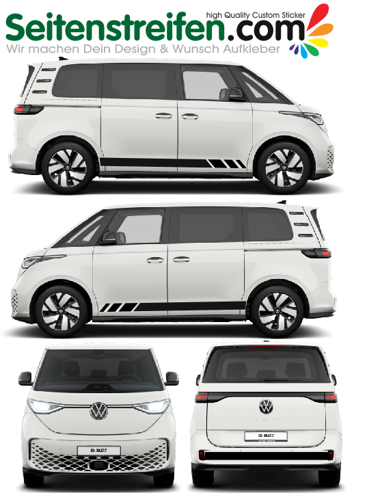 VW ID Buzz / Buzz Cargo - side stripes graphics decals sticker kit