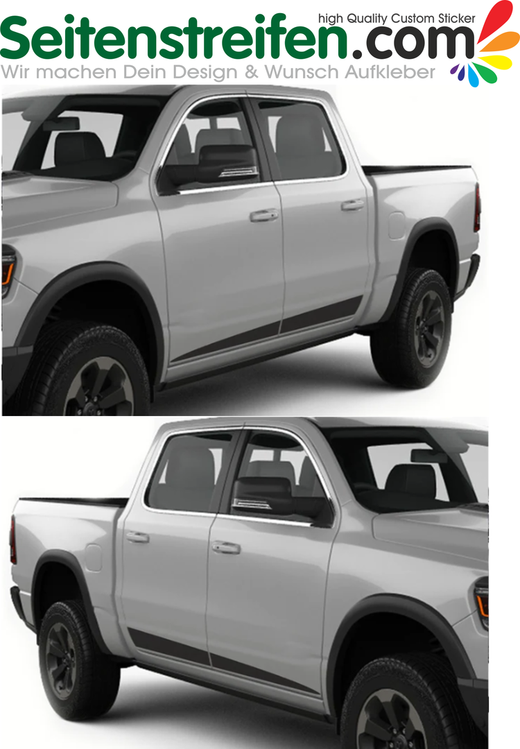 Dodge Ram 1500 - pegatinas laterales, adhesivo, pegatina, sticker set