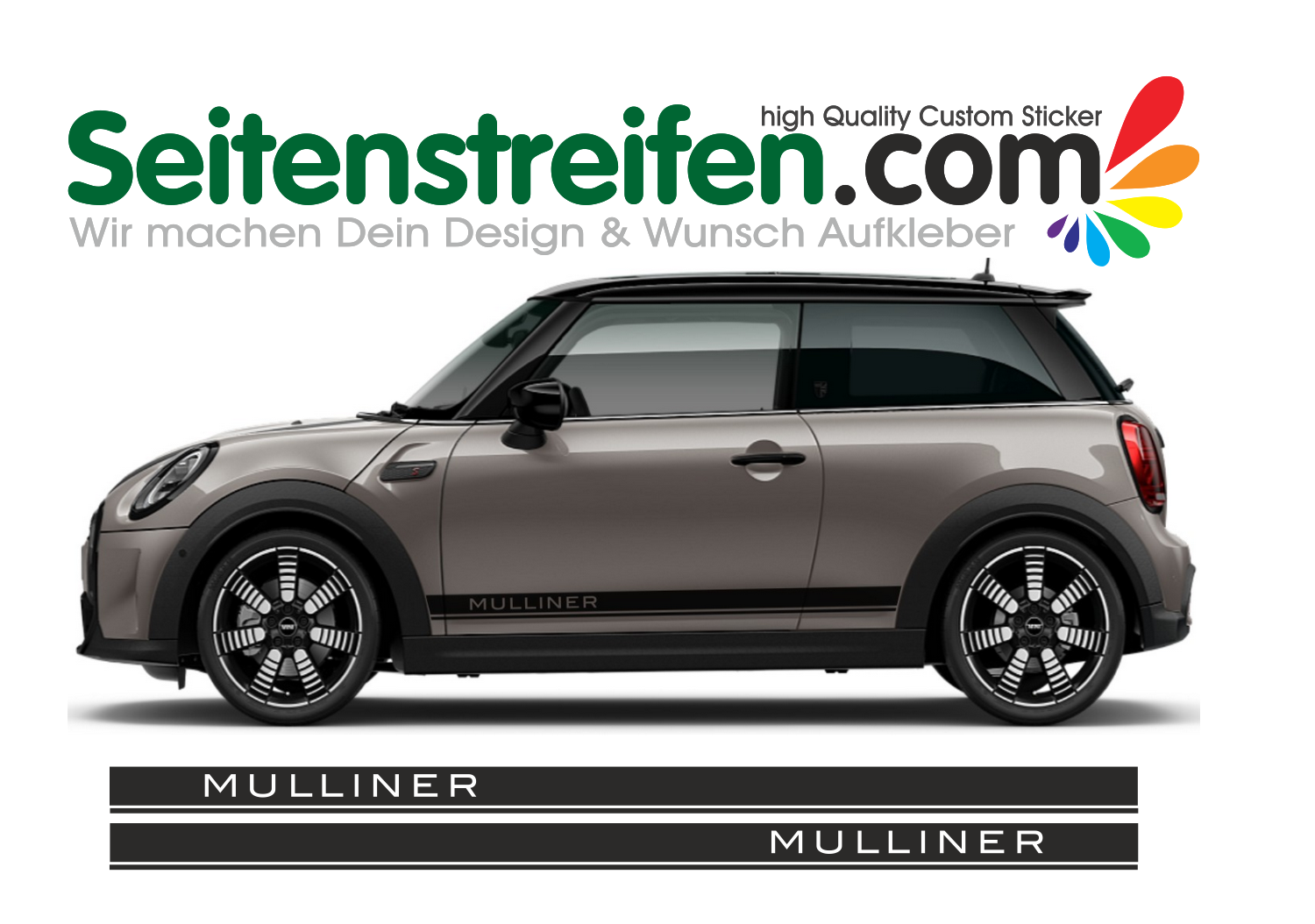 Mini - MULLINER - adesivi laterali adesive auto sticker